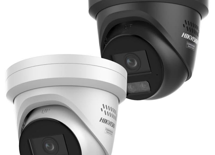 Hikvision DS-2CD2347G3-LI2SUY/SL Negro, 4 MP, ColorVu 3.0, LED estroboscópico/sirena, doble micrófono, anticorrosión