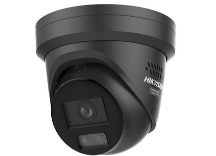 Hikvision DS-2CD2347G3-LI2SUY/SL Negro, 4 MP, ColorVu 3.0, LED estroboscópico/sirena, doble micrófono, anticorrosión