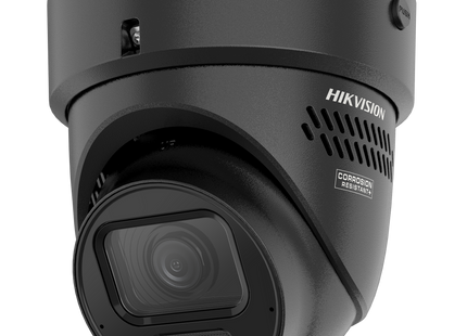 Hikvision Hikvision DS-2CD2H86G2H-IZS2UY/SL Zwart, 8Mp 2.8-12mm, AcuSense Turret, varifocal motorzoom