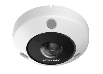 Hikvision Hikvision DS-2CD6365G1-IVS, 6Mp Ojo de Pez 360gr. cámara versión EXTERIOR, PoE, micrófono/altavoz, ranura SD
