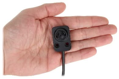Hikvision DS-2CD6425G1-20, cámara pinhole de 2 MP con objetivo en forma de L de 3,7 mm (cable de 8 m)