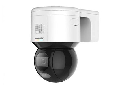 Hikvision DS-2DE3A400BW-DE | 4 MP | ColorVu | Cámara con función de giro e inclinación | POE, con soporte de pared incluido