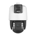 Hikvision DS-2SE7C425MW-AEB(14F1)(P3), cámara dual de 4 MP con zoom PTZ de 25x y cámara fija integradas.