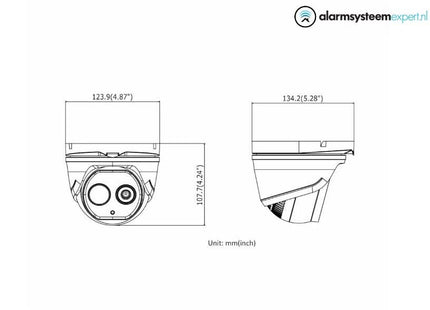 Hikvision Hikvision DS-2TD1228-2/QA, câmera dome térmica de dois espectros