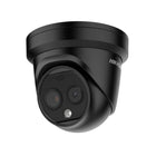 Hikvision DS-2TD1228-2/QA, cámara domo térmica de doble espectro, negra