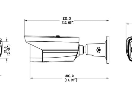 Hikvision Hikvision DS-2TD2617-3/QA 160x120/4MP HeatPro Bullet com ângulo de abertura térmica de 50°