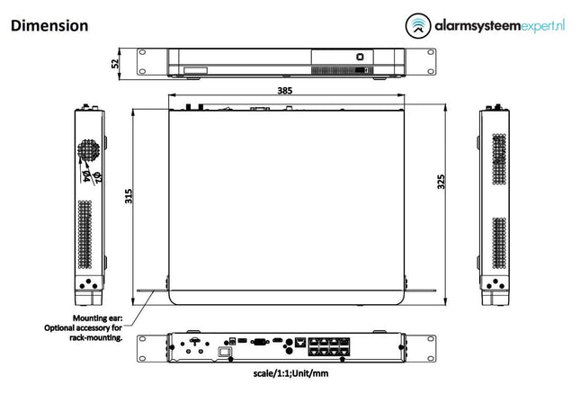 Hikvision Hikvision DS-7608NI-K2/4G | 8 kanalen | 4K | HDMI | VGA | 4G |