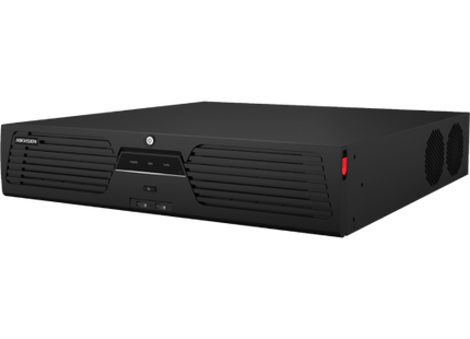 Hikvision DS-9632NI-M8, 2 puertos LAN, sin PoE, RAID, sin almacenamiento, compatible con 32 cámaras IP