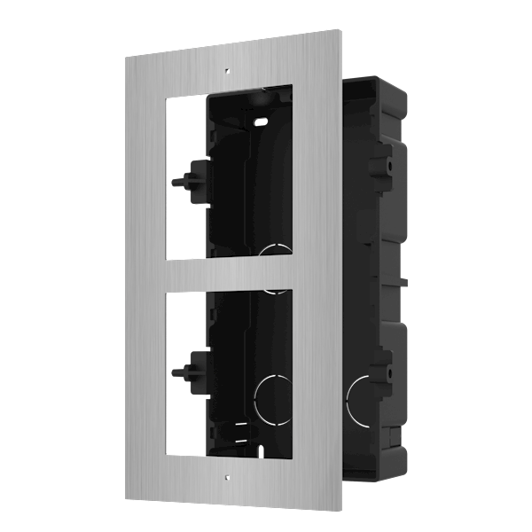 Hikvision Hikvision DS-KD-ACF2/S Cornice di installazione 2 moduli in acciaio inox