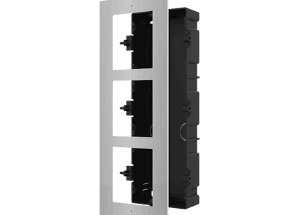 Hikvision Hikvision DS-KD-ACF3/S Marco empotrable de 3 módulos de acero inoxidable