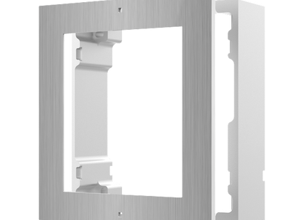 Hikvision Hikvision DS-KD-ACW1/S: marco modular para intercomunicador de montaje en superficie, 1 módulo, acero inoxidable