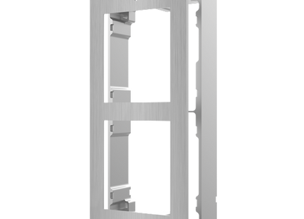 Hikvision DS-KD-ACW2/S, intercomunicador modular, marco de montaje en superficie de 2 módulos de acero inoxidable
