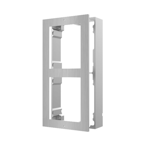 Hikvision Hikvision DS-KD-ACW2/S, modulaire intercom, opbouwframe 2 modules RVS