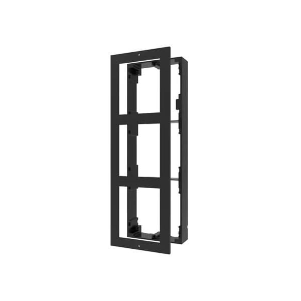 Hikvision Hikvision DS-KD-ACW3, Cornice da parete nera 3 moduli