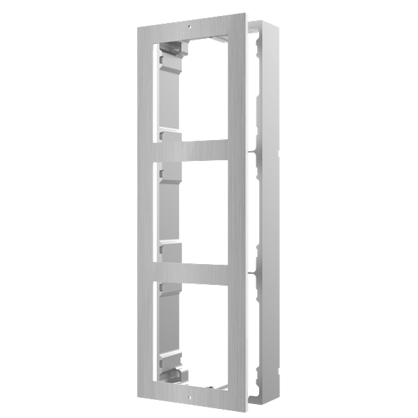 Hikvision Hikvision DS-KD-ACW3/S citofono modulare cornice da parete 3 moduli acciaio inox
