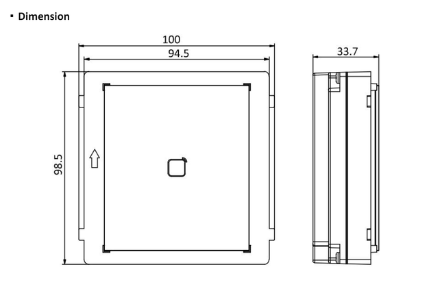 Hikvision Hikvision DS-KD-E, Módulo Intercomunicador, Lector de Tarjetas EM
