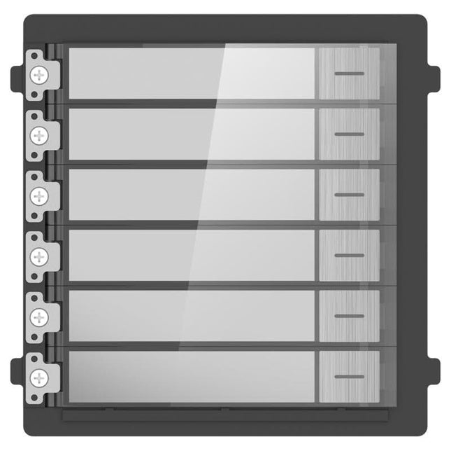 Hikvision Hikvision DS-KD-KK/S 6 empurradores de sino em aço inoxidável