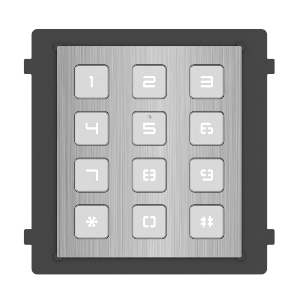 Hikvision Hikvision DS-KD-KP/S Teclado em aço inoxidável