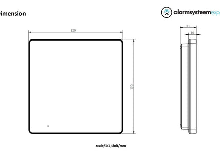 Hikvision Hikvision DS-KH6110-WE1 Binnenpost met 4.3 inch scherm PoE/12v WiFi