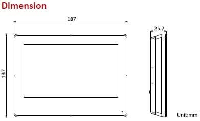 Hikvision DS-KH9310-WTE1 (B) Estación interior con Android y PoE de 7 pulgadas