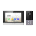 Hikvision DS-KIS603-P(B) Kit de videoportero: 1 videoportero, 1 terminal interior de 7