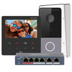 Hikvision Hikvision DS-KIS606-P Complete Video-Intercom KIT met PoE Switch