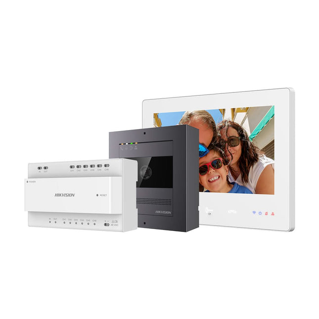 Hikvision Hikvision DS-KIS704EY Videoportero 2 Hilos Full HD Aluminio Set 2 hilos