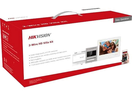Hikvision DS-KIS704EY Videoportero de 2 hilos Full HD de aluminio, kit de 2 hilos