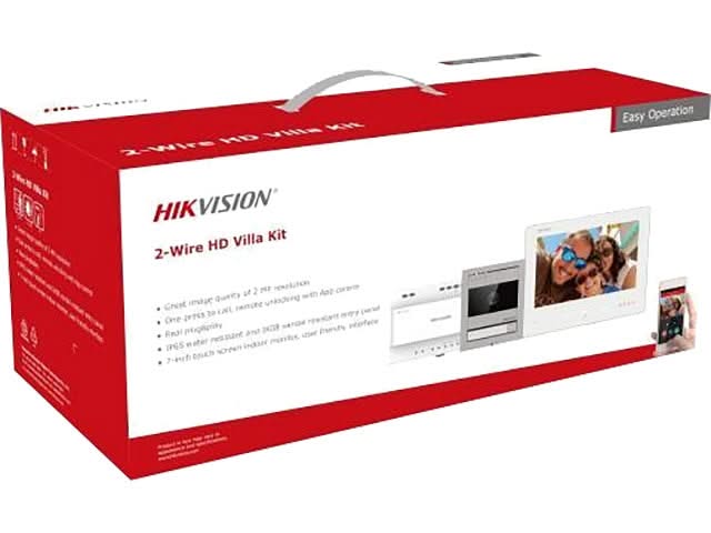 Hikvision Hikvision DS-KIS704EY Videoportero 2 Hilos Full HD Aluminio Set 2 hilos