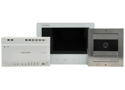 Hikvision Hikvision DS-KIS704EY/RVS, Video intercom 2 Draads Full HD 2-draads Set