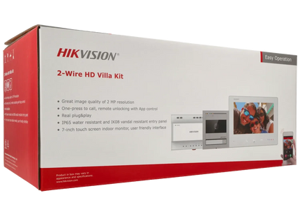 Hikvision Hikvision DS-KIS704EY/RVS, Video intercom 2 Draads Full HD 2-draads Set