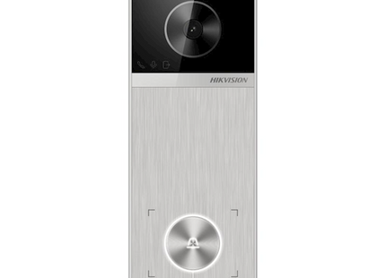 Hikvision DS-KV6114-MWBE1, videoportero, WiFi/PoE, ranura para tarjeta Micro SD, ángulo de visión de 150 grados (carcasa metálica)