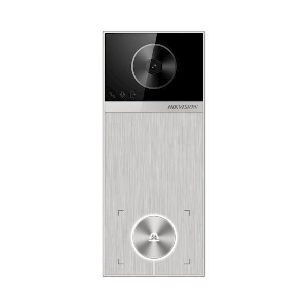 Hikvision Hikvision DS-KV6114-MWBE1, Videodeurbel, WiFi/PoE, Micro SD slot, 150gr. kijkhoek (metalen behuizing)