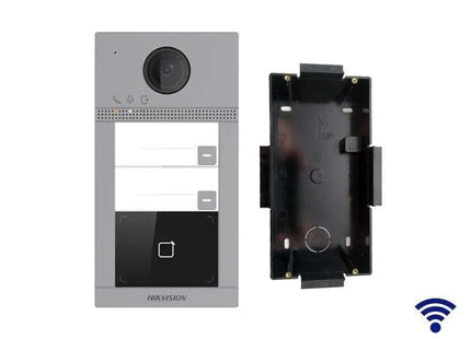 Hikvision DS-KV8213-WME1, empotrable, 2 pulsadores, iluminación IR, PoE, 12 V