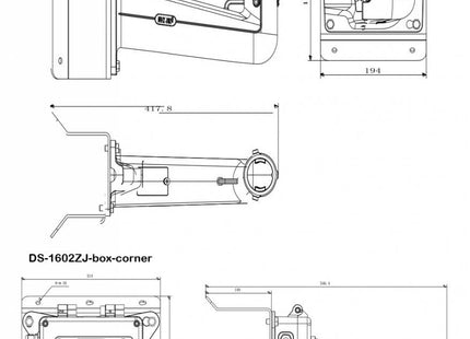 Hikvision Hikvision Soporte de esquina DS-1602ZJ Corner
