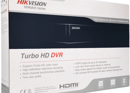 Hikvision HWD-6232MH-G4, grabador Turbo HD (coaxial) de 32 canales, máx. 8 Mp, 4K