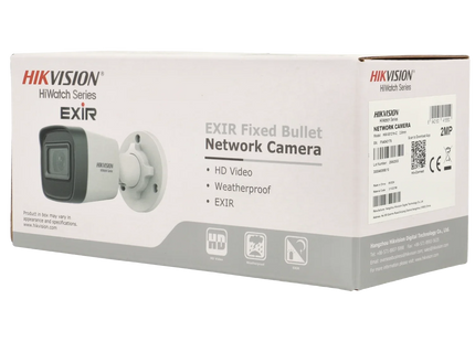 Hikvision HWI-B121H-C, cámara IP tipo «bullet» de 2 MP y 2,8 mm, IR de 20 m, PoE