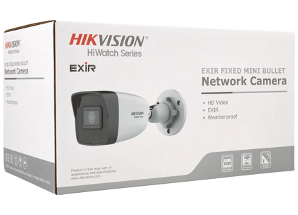 Hikvision HWI-B180H, cámara IP tipo «bullet» de 8 MP y 2,8 mm, IR de 30 m, PoE