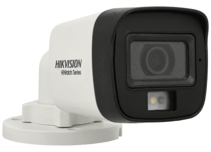 Hikvision HWI-B180HA-LUF/SL, cámara tipo «bullet» híbrida inteligente de 8 Mp/4K, PoE, ranura para tarjeta micro SD, audio bidireccional