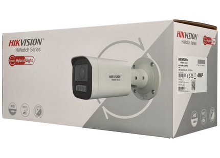 Hikvision HWI-B640HA-LZU, cámara tipo «bullet» de 4 MP, zoom óptico de 2,8 mm a 12 mm, PoE, luces híbridas inteligentes