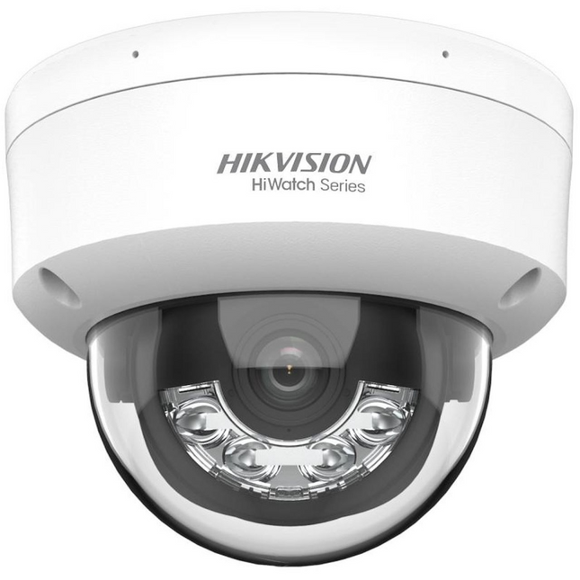 Hikvision Hikvision HWI-D140HA-LUC, 4Mp 2.8mm, Smart Hybrid Light, PoE, dubbel ingebouwde microfoon