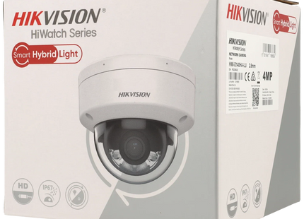 Hikvision HWI-D180HA-LU, 8 MP/4K, 2,8 mm, Smart Hybrid Light, PoE, doble micrófono integrado