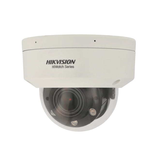 Hikvision Hikvision HWI-D640HA-LZU, telecamera dome da 4 MP, zoom ottico 2,8 mm-12 mm, PoE, luci ibride intelligenti, 2x microfono.
