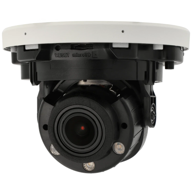 Hikvision Hikvision HWI-D640HA-LZU, telecamera dome da 4 MP, zoom ottico 2,8 mm-12 mm, PoE, luci ibride intelligenti, 2x microfono.
