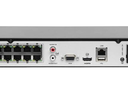 Hikvision HWN-4216MH-16P, NVR de 16 canales y 8 Mp/4K, 16 puertos PoE