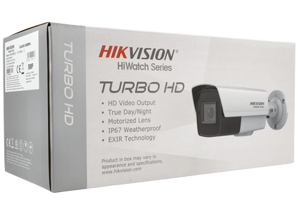 Hikvision HWT-B350-Z 5 MP, cámara tipo «bullet» con zoom motorizado de 2,7 a 13,5 mm, función de enfoque automático, IR de 40 m, salida de vídeo 4 en 1