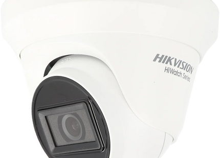 Hikvision HWT-T281-M, 8 MP/4K, minicámara tipo torreta, IR, salida de vídeo 4 en 1 por cable coaxial