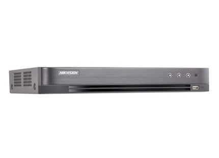 Hikvision IDS-7204HUHI-M1/P, Turbo HD-TVI de 4 canales, AcuSense, PoC, DVR.