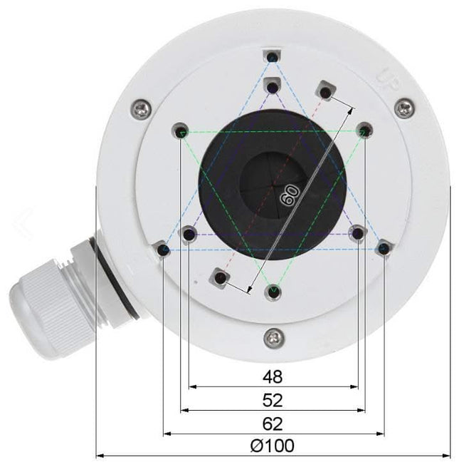 Hikvision Caixa de montagem Hikvision DS-1280ZJ-XS