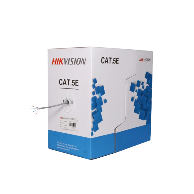 Hikvision Hikvision Netwerkkabel CAT5e UTP, 305 mtr, 100% koper, Solid aders